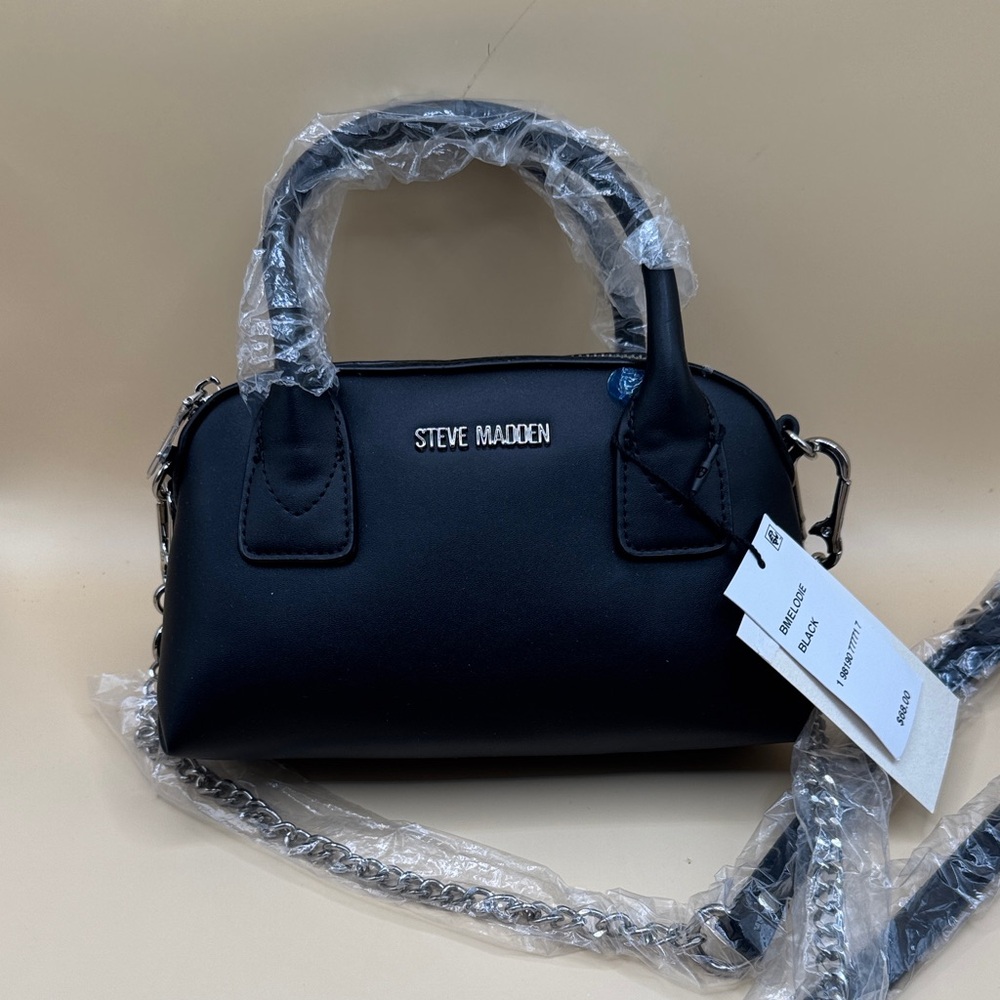 Steve Madden Black Satchel